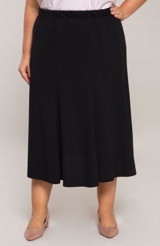 Πλεκτή φούστα σε μαύρο χρώμα