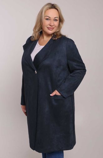 Παλτό σε σκούρο μπλε χρώμα με τσέπες