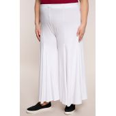 Λευκή πλεκτή φούστα-παντελόνι