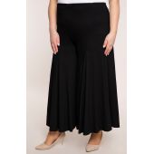 Μαύρη πλεκτή φούστα-παντελόνι