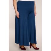 Μπλε πλεκτή φούστα-παντελόνι